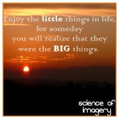 Enjoy The Little Things In Life