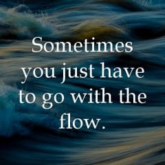 Don’t Fight The Flow Of Life