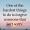 Forgiving Is The Only Way To Move Forward